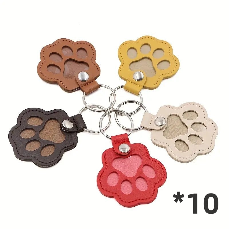 (10pcs)BUY 5 GET 5 FREEšLeather Pet Memorial Keychain š¾ Keep Their Memory Close, Always