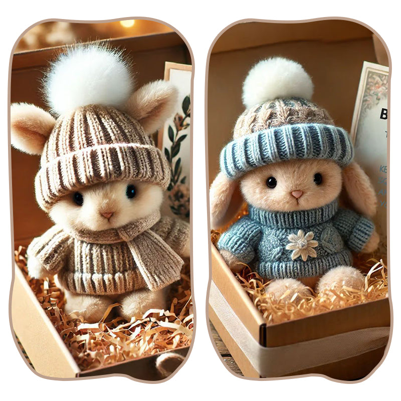 🎁LIMITED SALE BUY 3 GET 1 FREE - Handmade🐇Mini Bunny Hug Cute Gift🎁