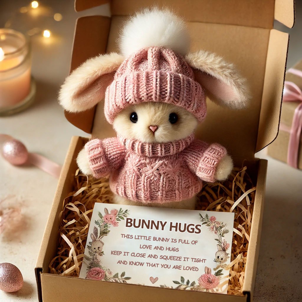 🎁LIMITED SALE BUY 3 GET 1 FREE - Handmade🐇Mini Bunny Hug Cute Gift🎁