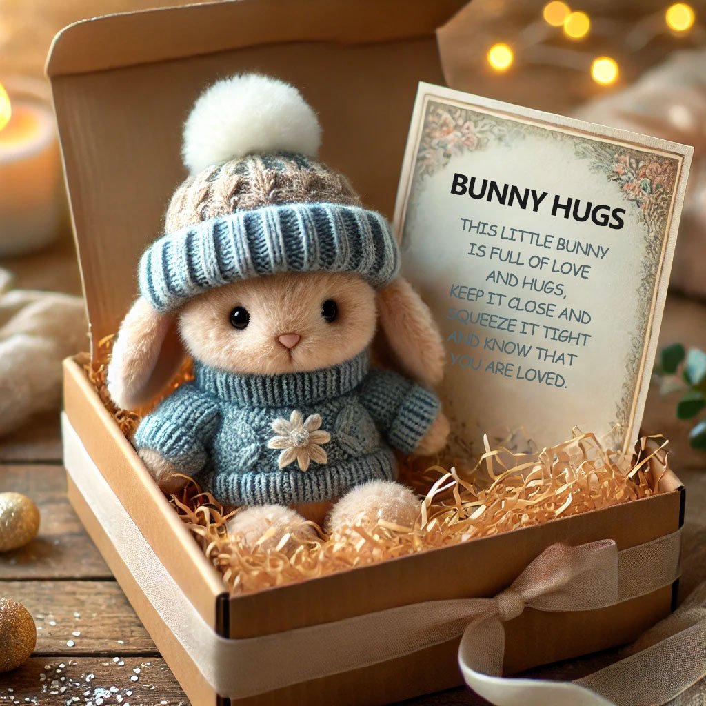 🎁LIMITED SALE BUY 3 GET 1 FREE - Handmade🐇Mini Bunny Hug Cute Gift🎁