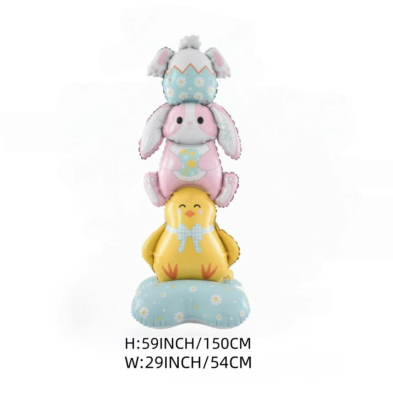 🐰🎉Giant 3D Standing Bunny Balloon Self-Supporting Festive Cheer