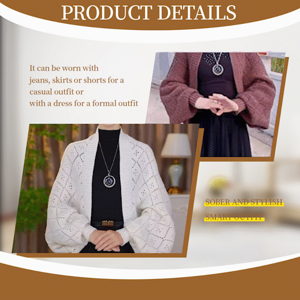 🔥2025 New Fashion🔥Hollow Out Knitted Shawl Coat