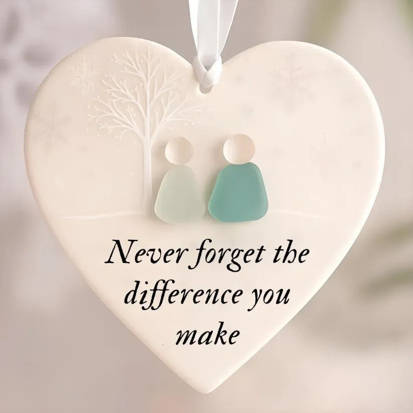 🔥Christmas Sale 70% OFF!⏰Heart-Shaped Sea Glass Friendship Decor🌊✨ Shaped by Nature & Crafted by Hand💝