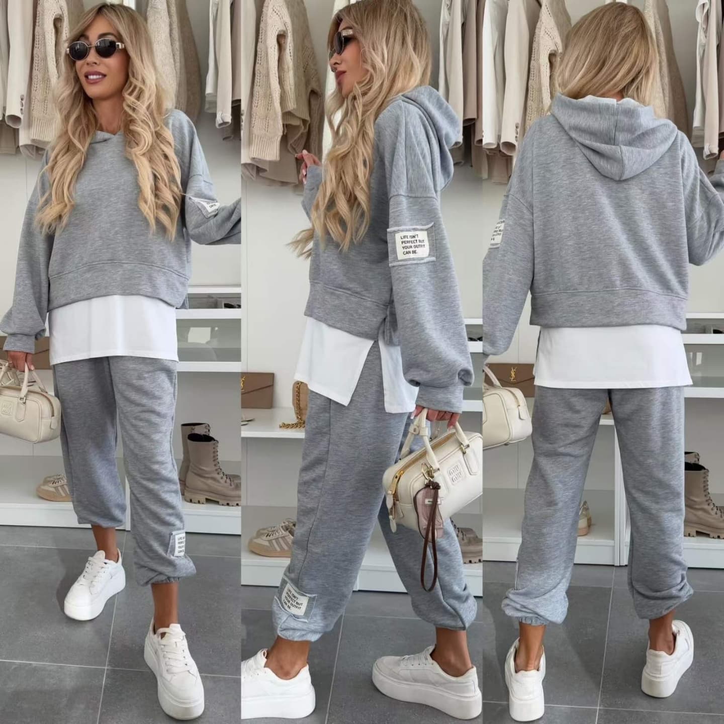 💥Limited Edition 70% OFF💥Women's Casual Hooded Patchwork Sweatshirt