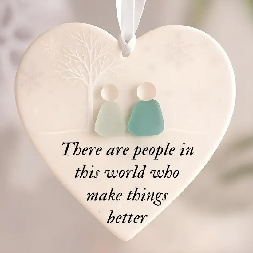 🔥Christmas Sale 70% OFF!⏰Heart-Shaped Sea Glass Friendship Decor🌊✨ Shaped by Nature & Crafted by Hand💝