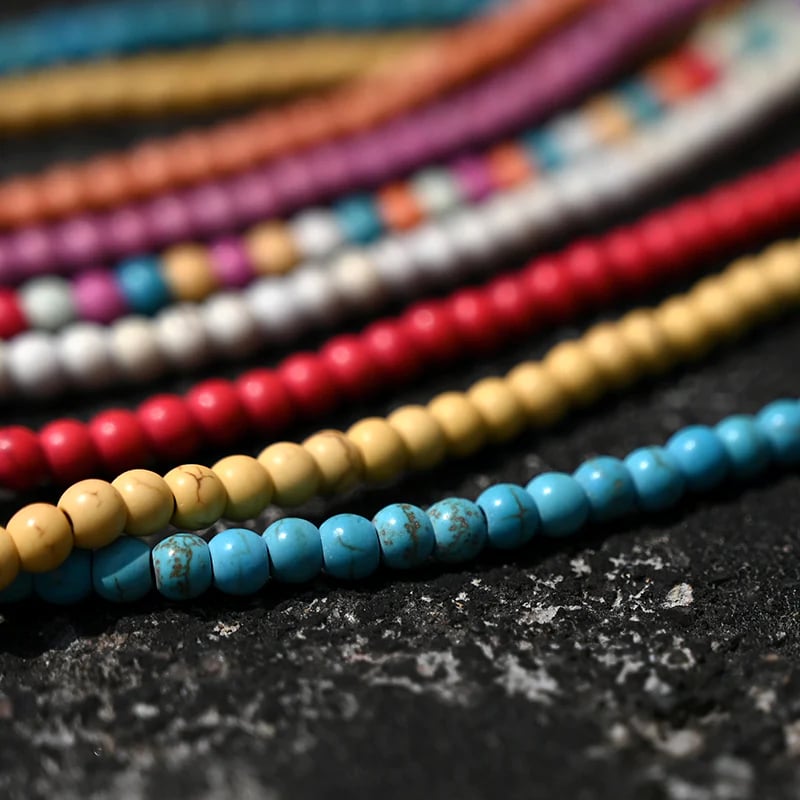 🔥Hot Sale 49% OFF - Colourful Beads Initial Choker🎁Buy 2 Only ￡9.99&Free shipping