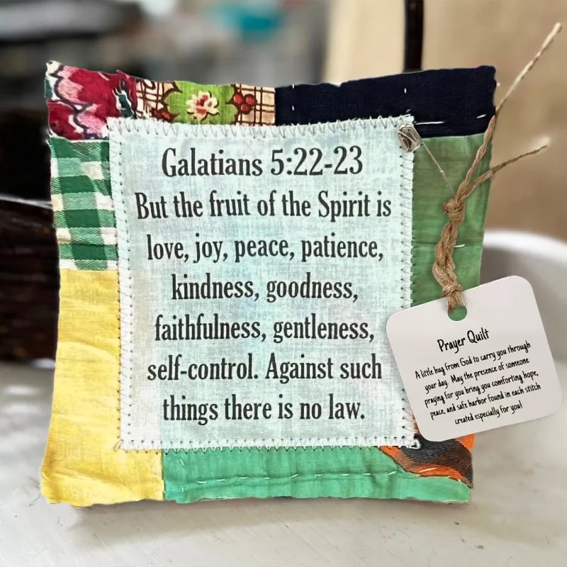 🔥Christmas Sale✝️Best Encouraged And Blessed Gift-Prayer Quilt with cross inside
