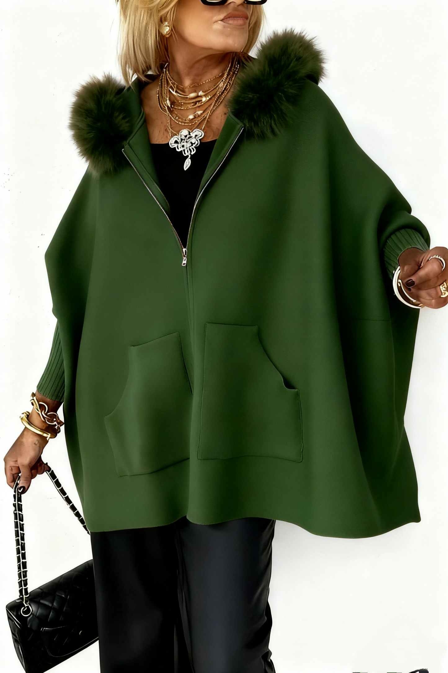 🎄 Hot Christmas sale 70% OFF & free shipping🧥Women's Fur Collar Solid Color Casual Jacket