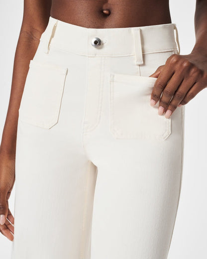 🍂Tummy Control Cropped Wide-Leg Jeans👖