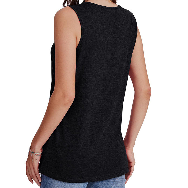 🌹Limited Sale 50% OFF👚Women's Casual V-Neck Loose Fit Tank Top