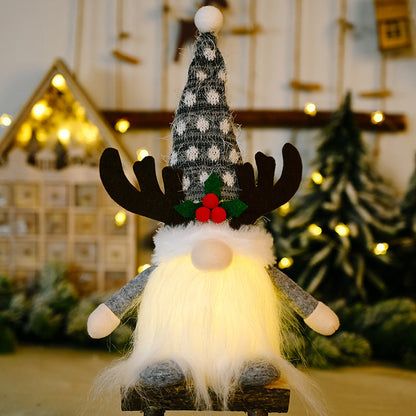Mega Sale 60% OFF🥳 Faceless Christmas Gnome Doll Lights Hanging Ornament