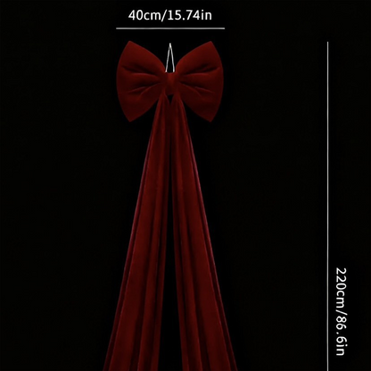 🔥Xmas Pre-Sale 50% OFF🎀🎄Christmas Bow Ornament with Long Ribbons